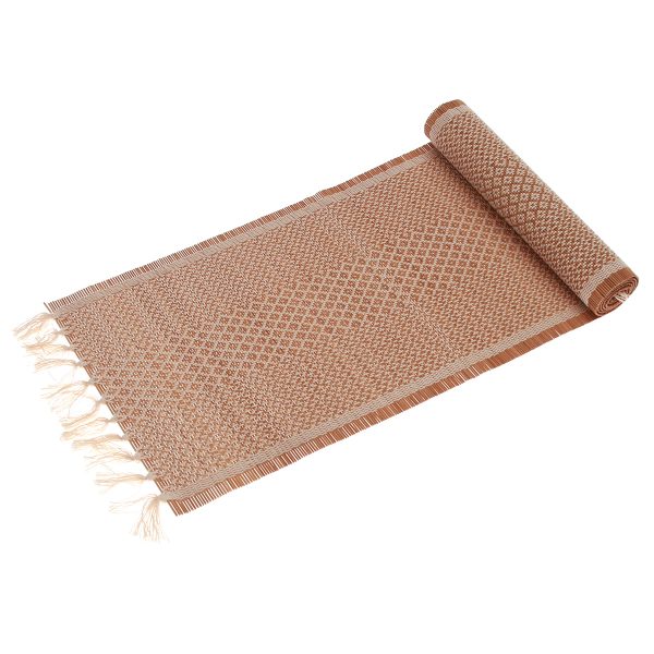 Beige Diamond Bamboo Mat 48 by 33 cm