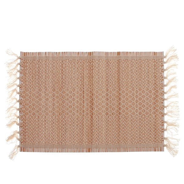 Beige Diamond Bamboo Runner 33 by 144 cm