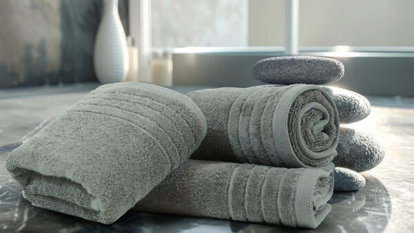 VelourNest Aura Towel – 100% Ring Spun Cotton – 590 GSM